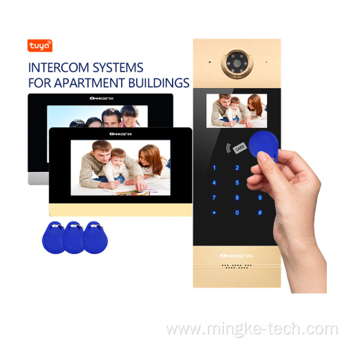 Waterproof Camera Chime Building Intercom System Doorbell